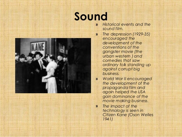 types of sound in film what year was sound introduced into film